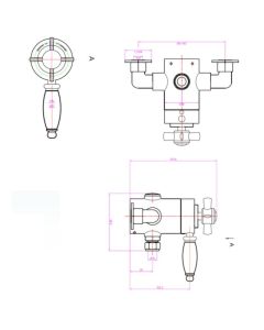 CHURCHMAN CONCEALED THERMOSTIC SHOWER CHROME